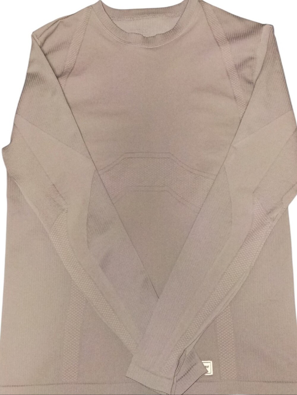 The Giving Movement Seamless Long Sleeve Active Top Nude Beige Thumbholes